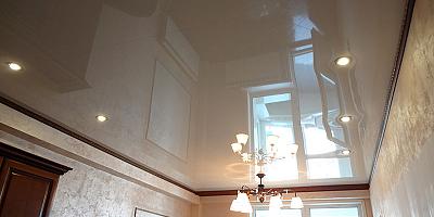 Глянцевый потолок в комнату